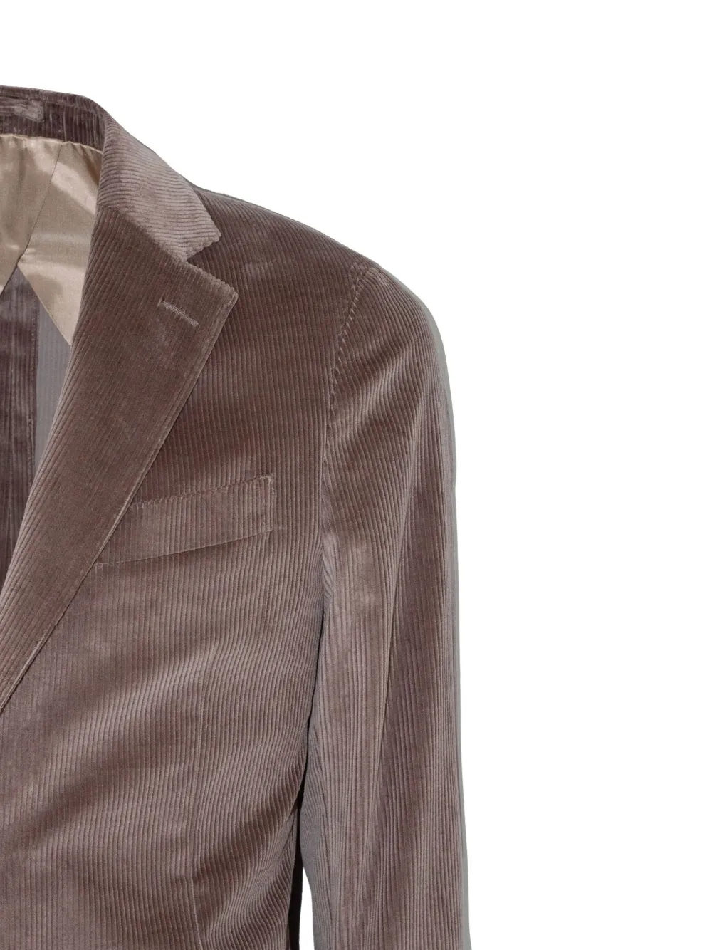 Lardini corduroy single-breasted blazer Bruin