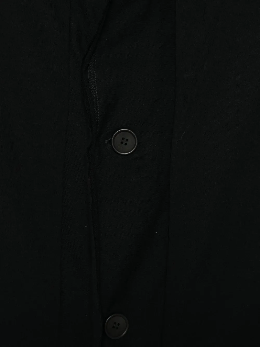 Yohji Yamamoto Hooded Button-fastening Coat In Black