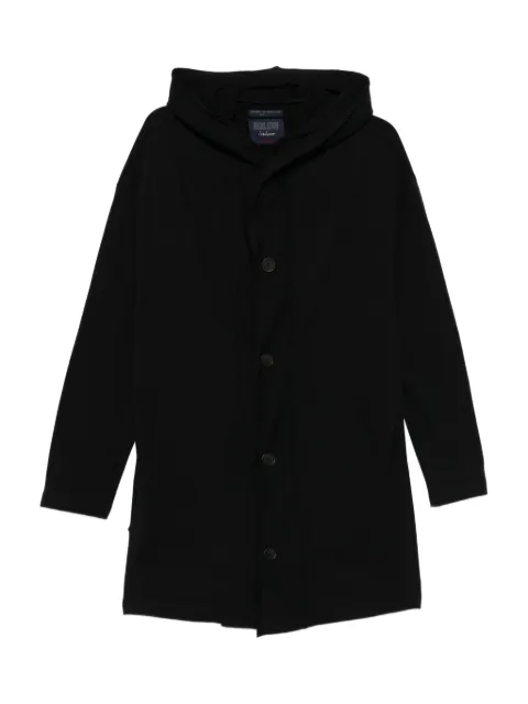 Yohji Yamamoto hooded button-fastening coat 