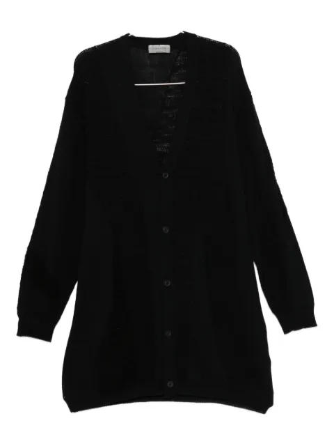 Yohji Yamamoto buttoned-front long cardigan