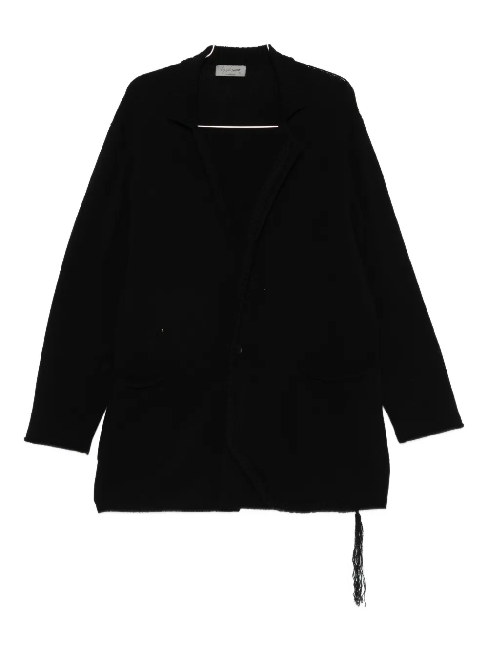 Yohji Yamamoto Cardigan in lana - Nero