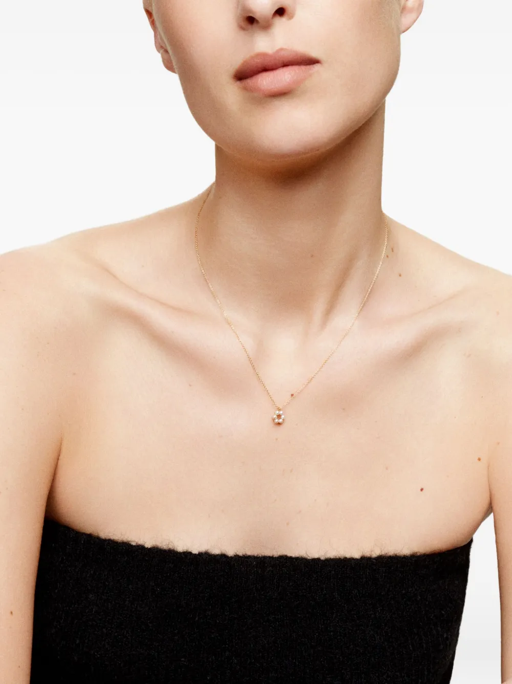 Sophie Bille Brahe 14K yellow gold Luna pearl necklace | Fine Jewelry | Image 2