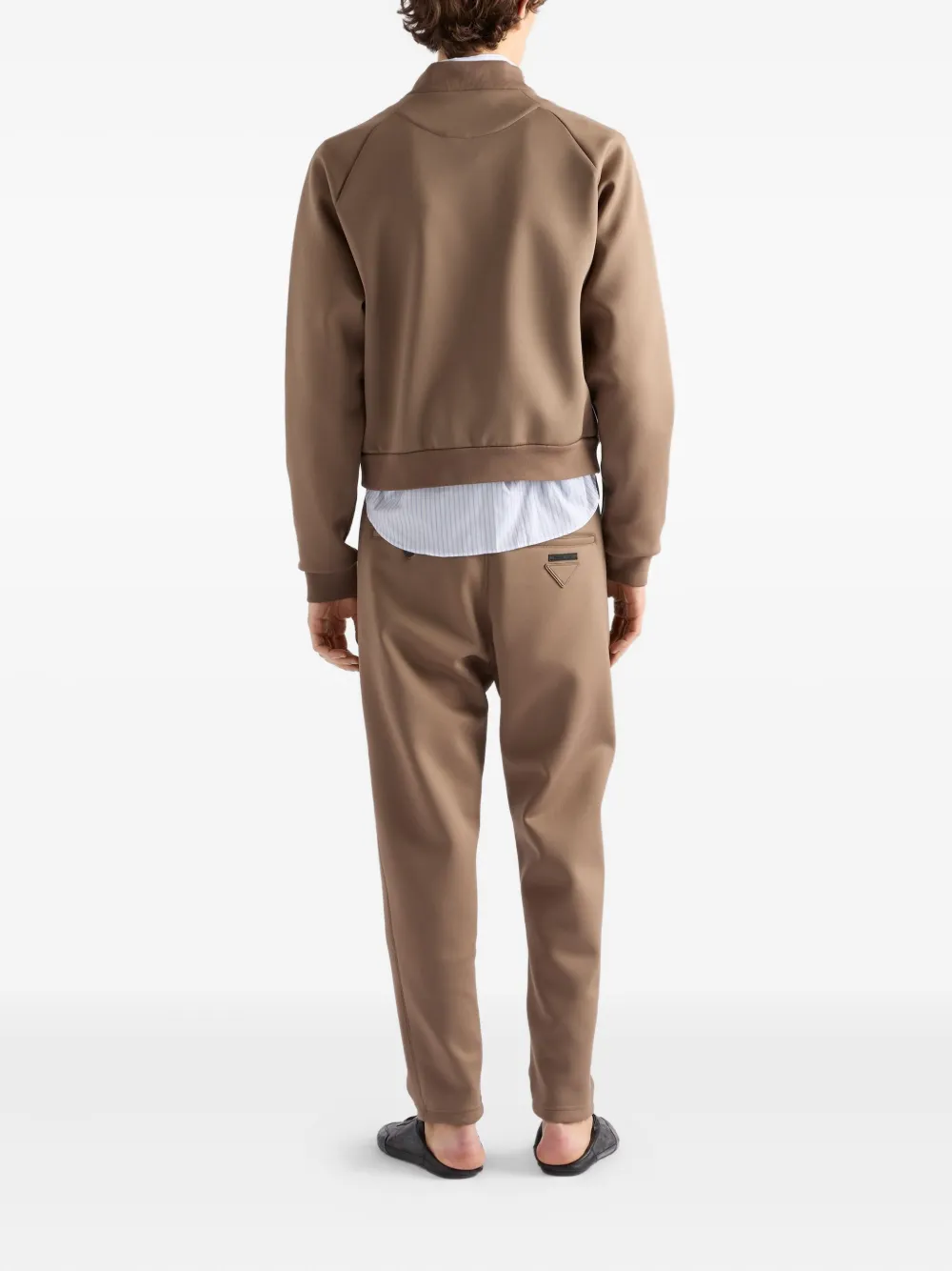 Prada logo-patch bomber jacket Bruin