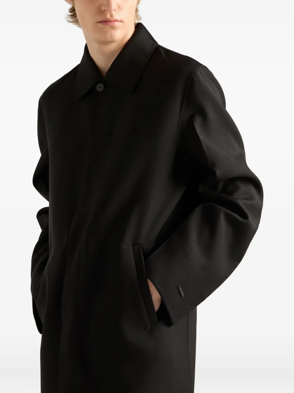 Prada wool coat Zwart