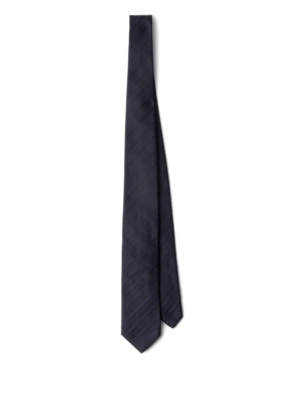 striped-pattern silk tie