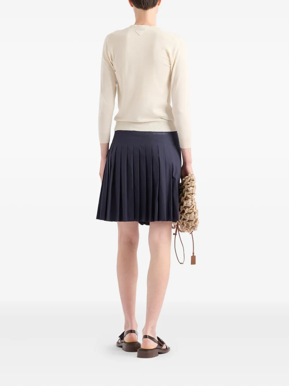 Prada long-sleeves button cardigan Beige