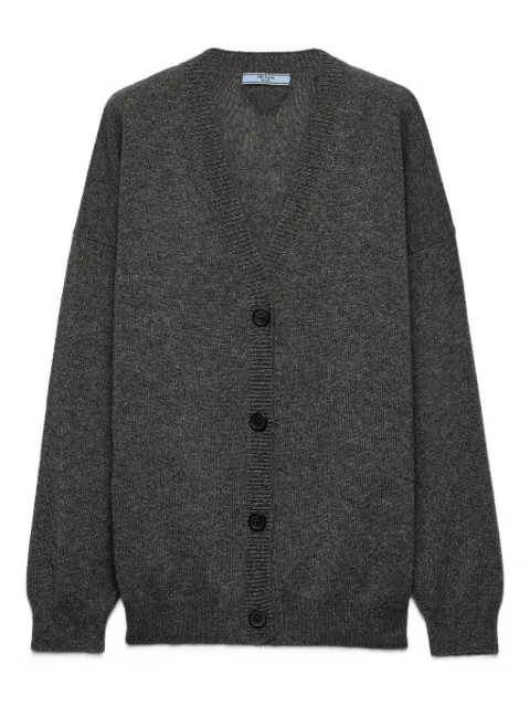 Prada ribbed cashmere cardigan