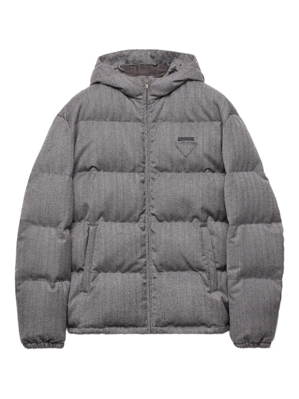 Prada hooded padded jacket | Grey | Image 1