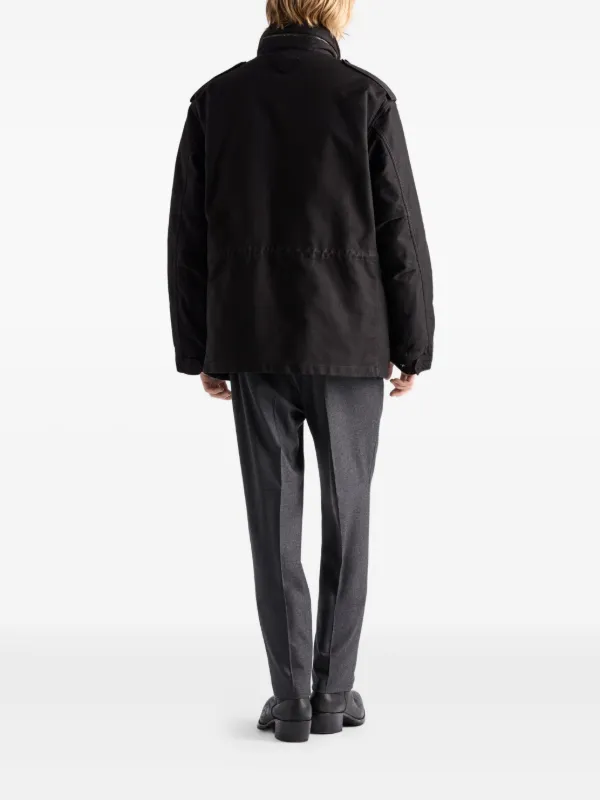 Prada フラップポケット ジャケット | ブラック | FARFETCH JP