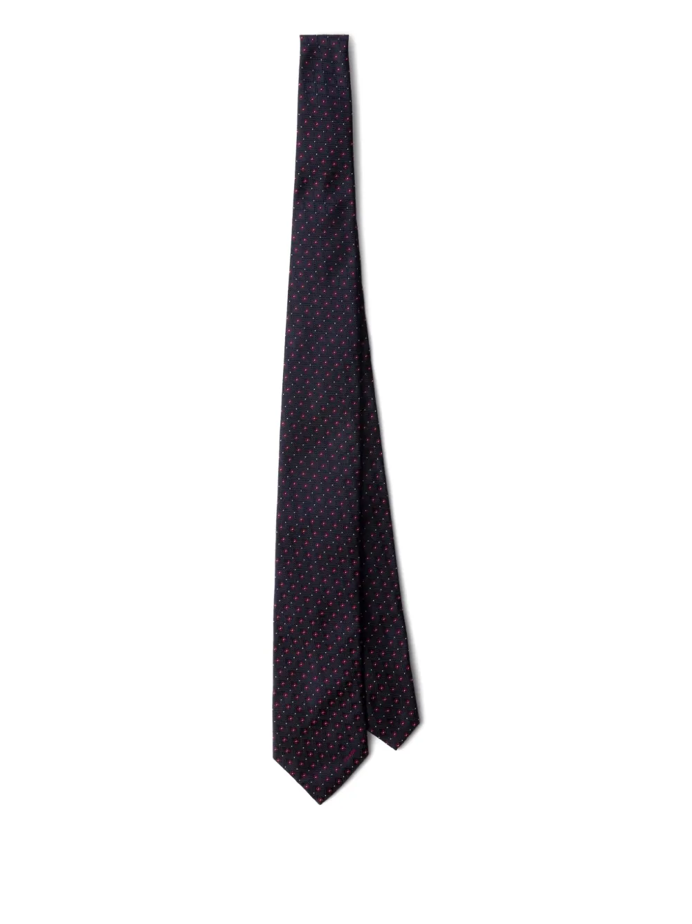 patterned silk tie