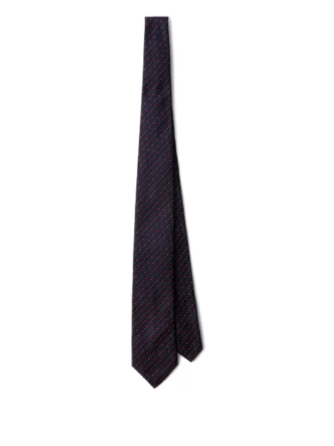 Prada Gravata de seda com padronagem