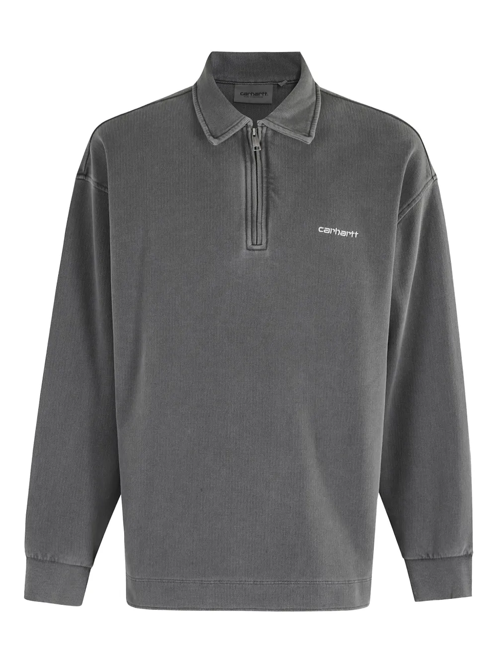 Carhartt WIP polo-neck half-zip sweatshirt Grijs
