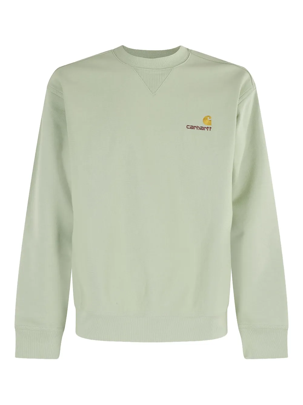 Carhartt WIP embroidered-logo crew-neck sweater | Green | Image 1