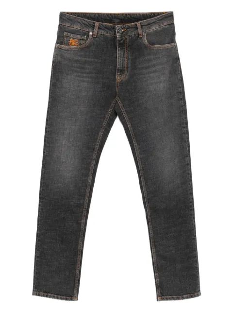 ETRO logo-embroidered jeans