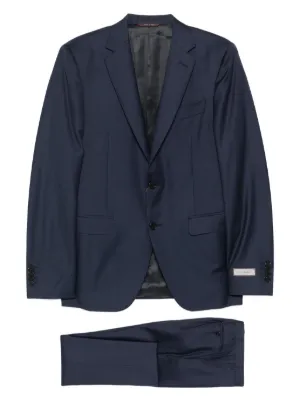 Jil Sander single-breasted Relaxed Fit Tailored Suit | Blue | FARFETCH