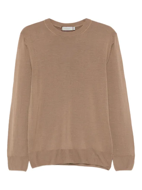 Canali round-neck wool T-shirt