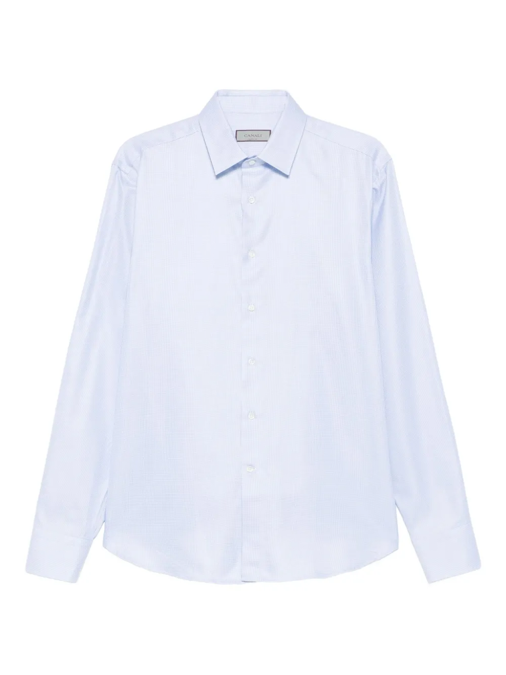 Canali Katoenen overhemd met lange mouwen Blauw