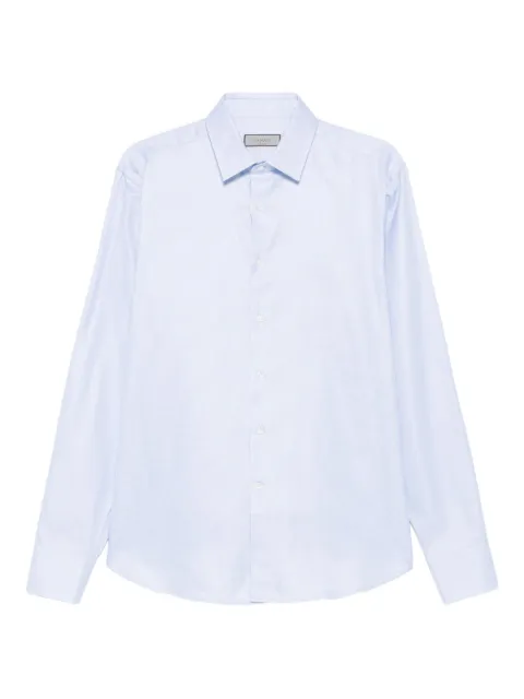 Canali long-sleeved cotton shirt