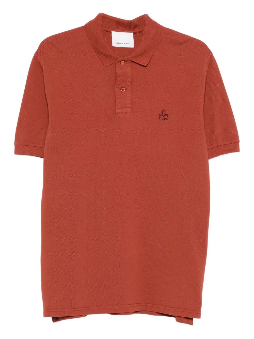 ISABEL MARANT Poloshirt met geborduurd logo Bruin