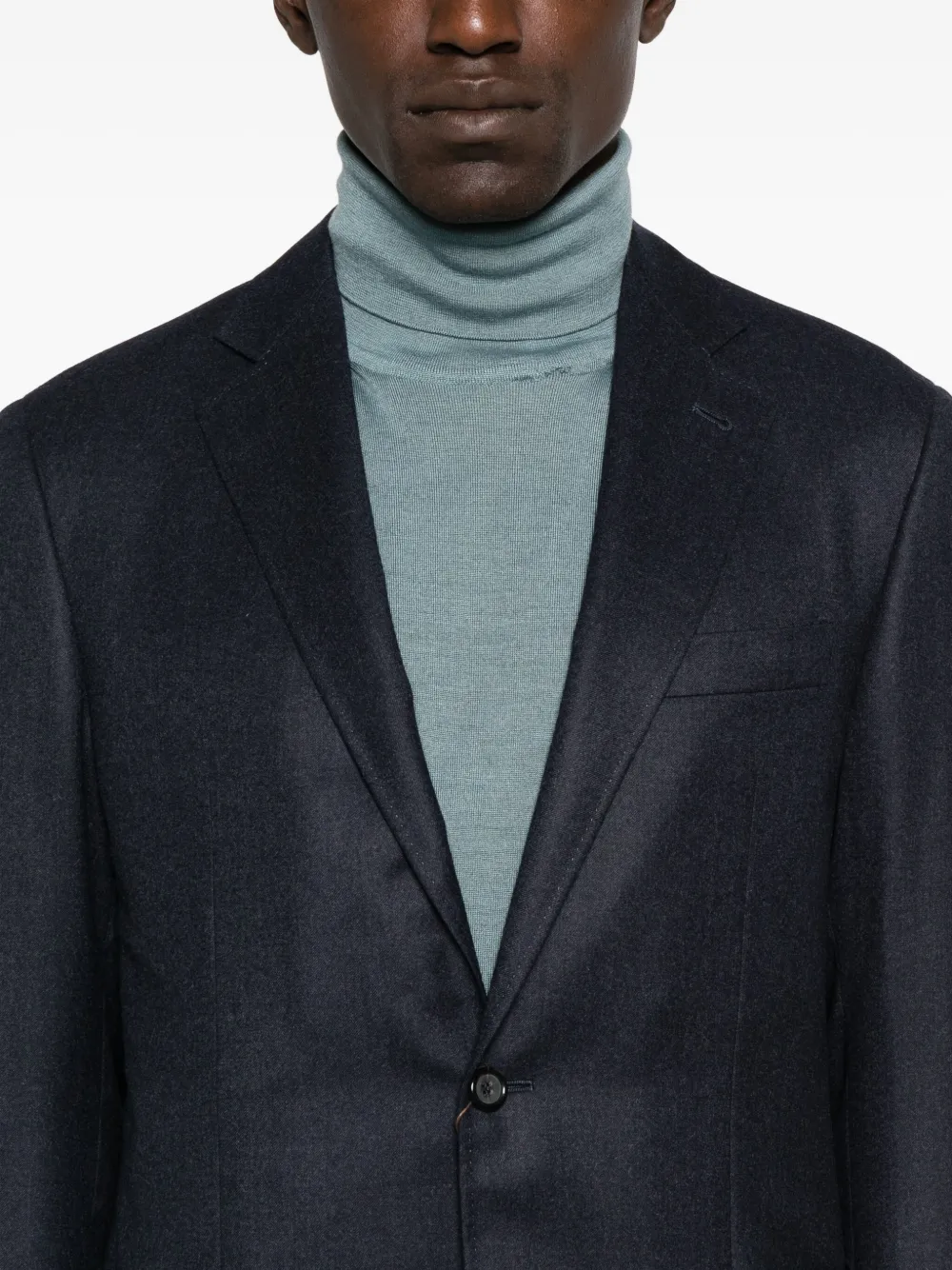 Canali Blazer met opgestikte zak en twee knopen Blauw