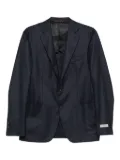 Canali patch-pocket two-button blazer - Blue