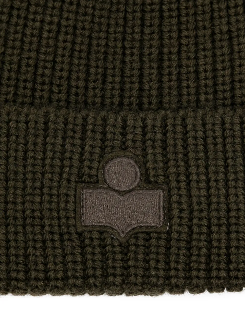MARANT ribbed logo beanie - Groen