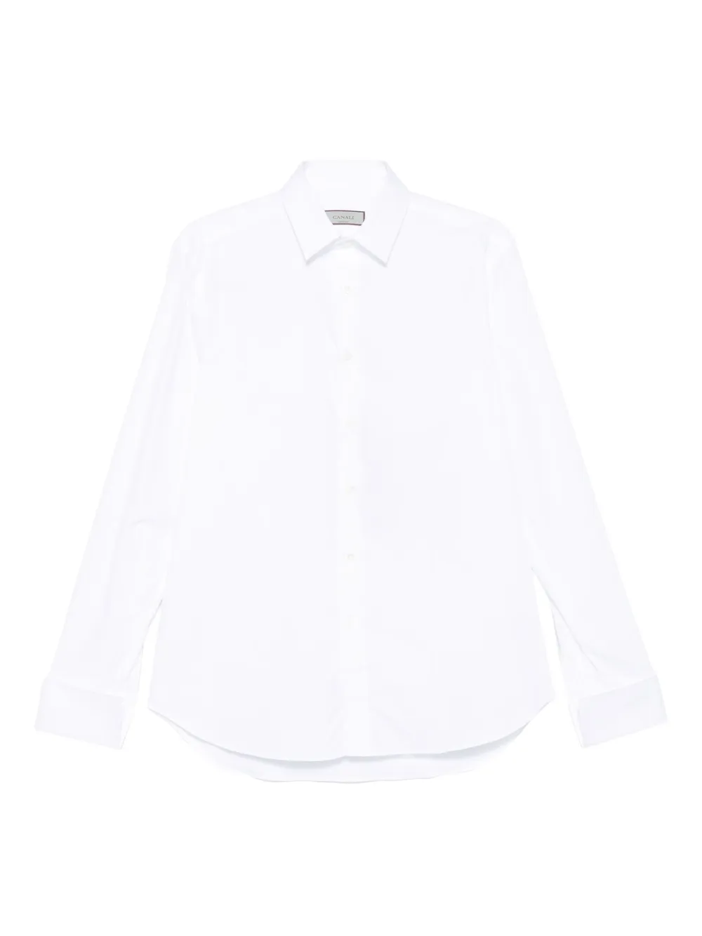 Canali Katoenen overhemd Wit