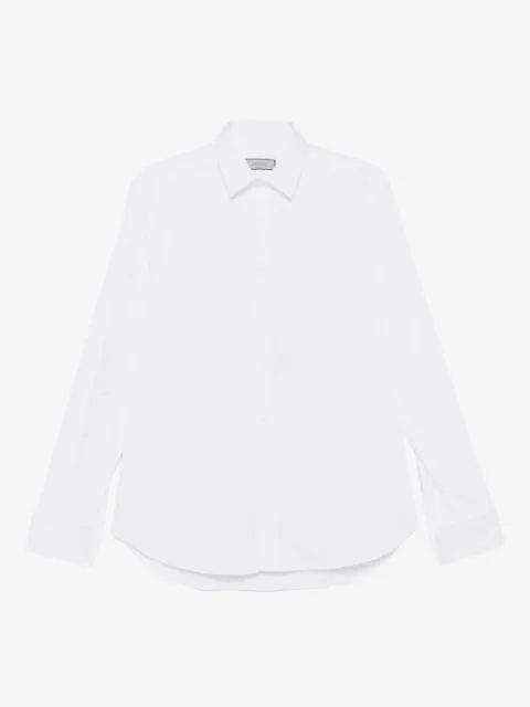 Canali double-cuff cotton shirt