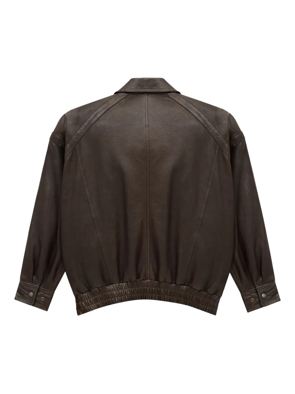 Saint Laurent Bomber Jacket In Bubbled Lambskin In Black
