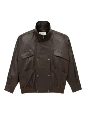 Saint Laurent Jackets for Women | YSL Leather | FARFETCH US