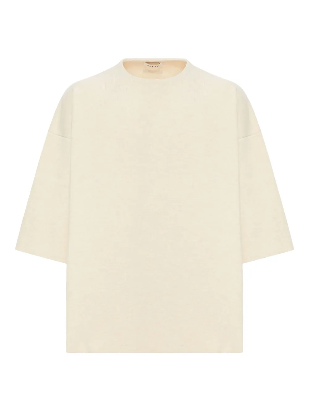 Fear Of God wool short-sleeve T-shirt | Neutrals | Image 1