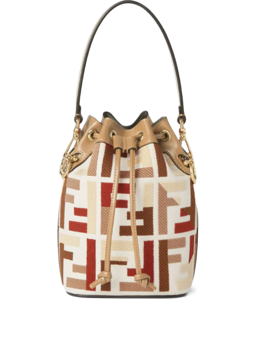 FENDI FF motif mini bag Beige