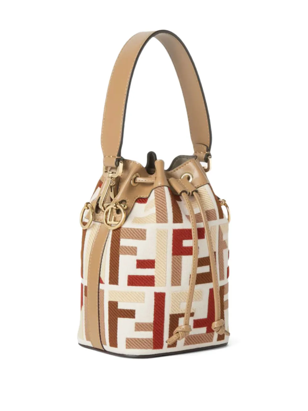 FENDI FF motif mini bag Beige