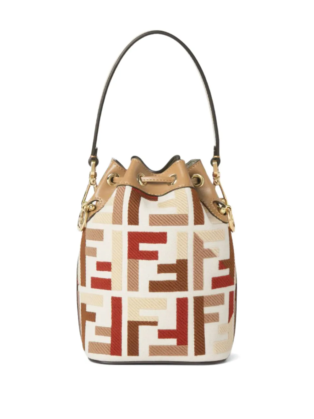 FENDI FF motif mini bag Beige