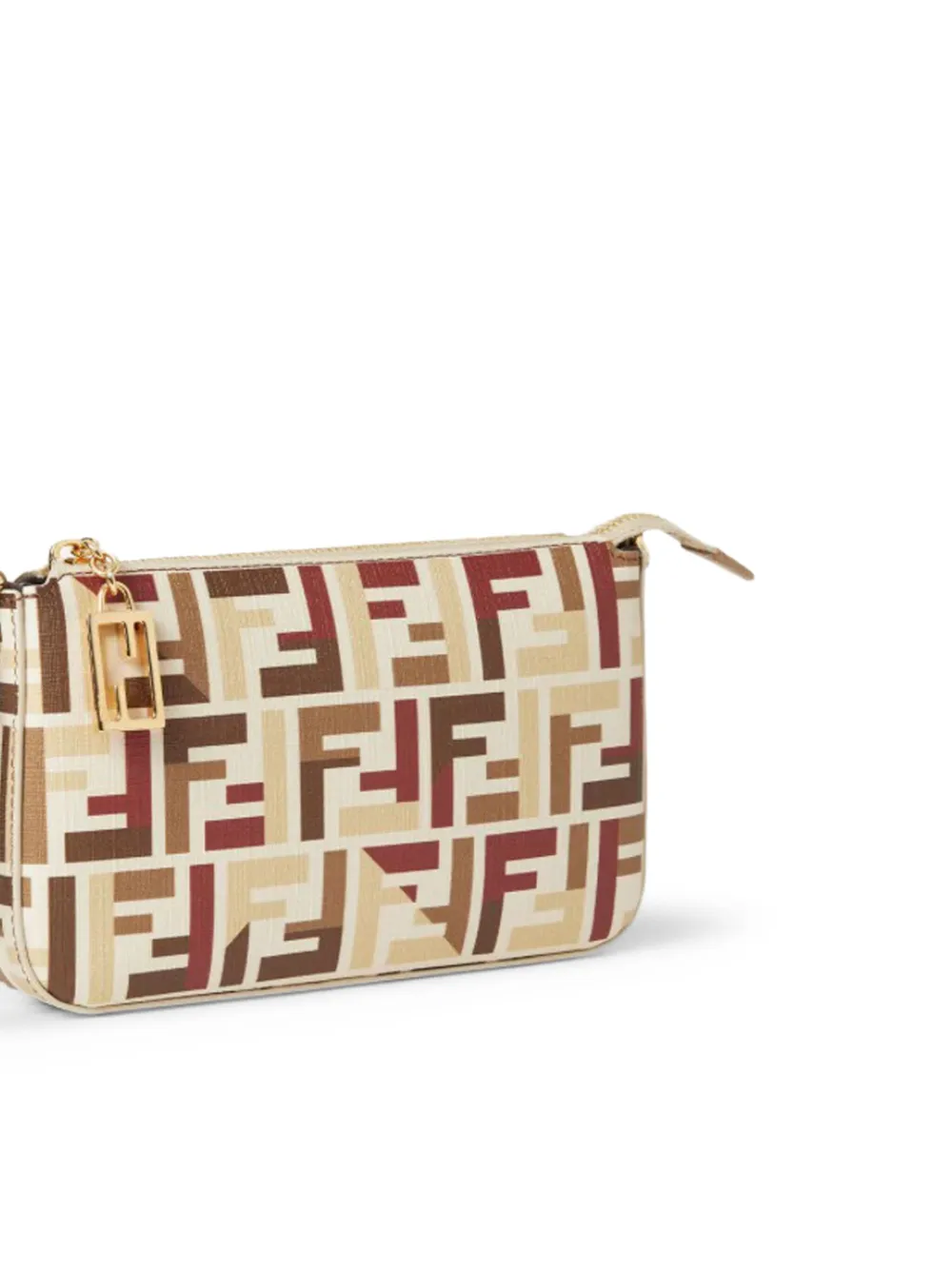 FENDI Baguette Pouch mini clutch bag Beige