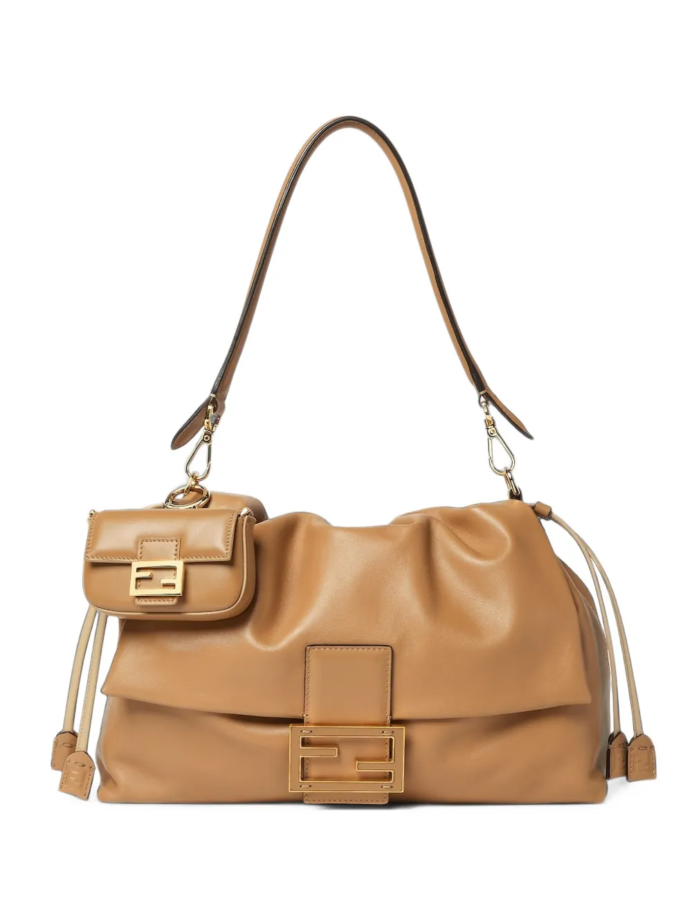 FENDI バゲット チャーム ショルダーバッグ ナノ | ブラウン | FARFETCH JP