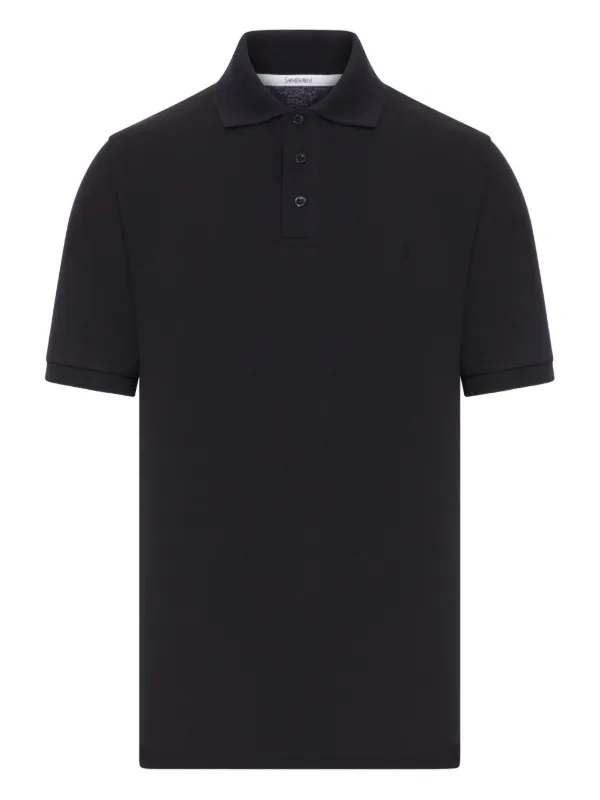SAINT LAURENT ブラックポロシャツ Saint Laurent ポロシャツ | ブラック | FARFETCH JP