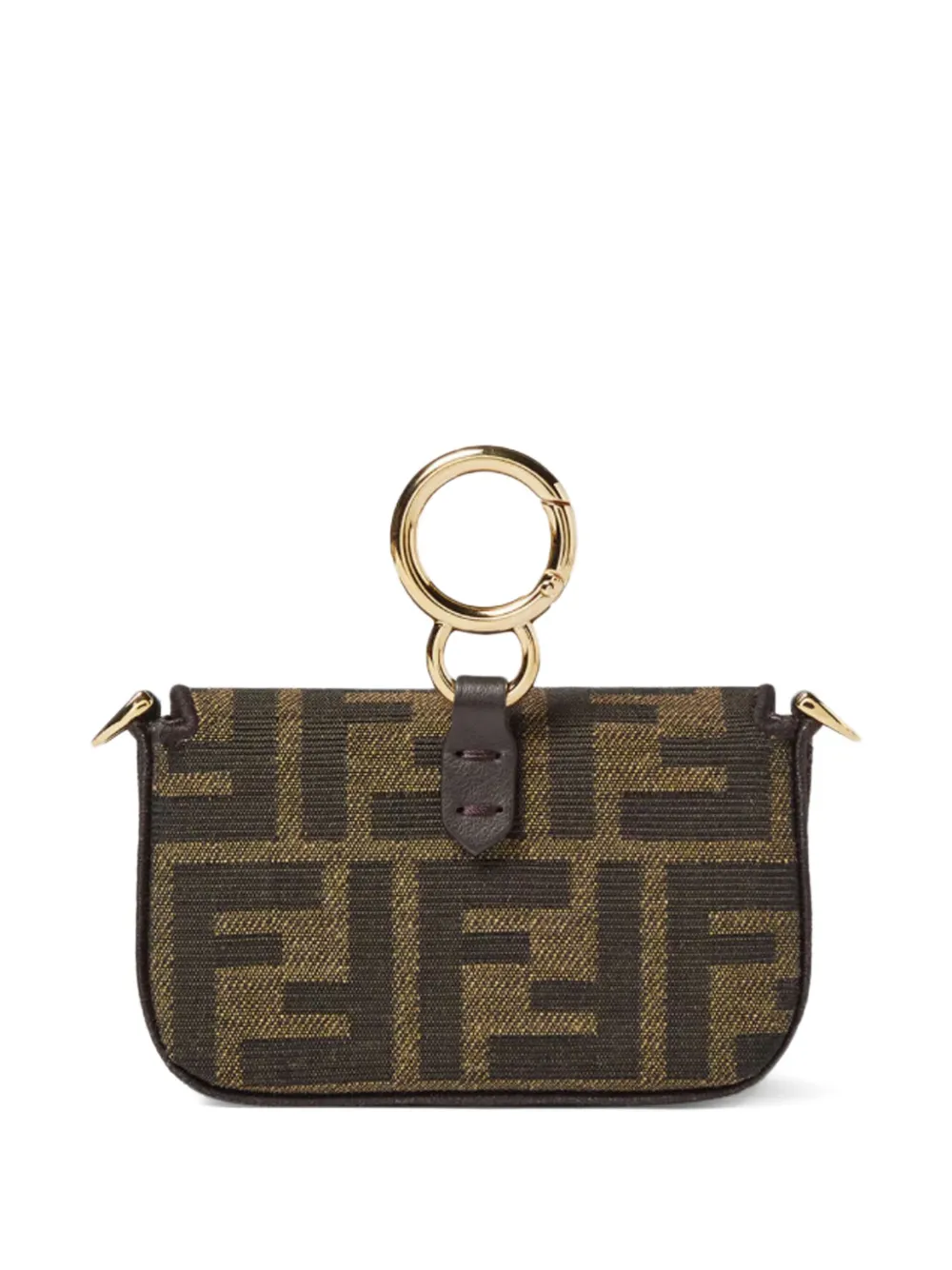 FENDI Nano Baguette FF-jacquard shoulder bag Bruin