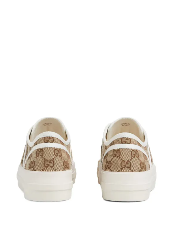 Gucci GG Monogram lace-up Sneakers | Brown | FARFETCH