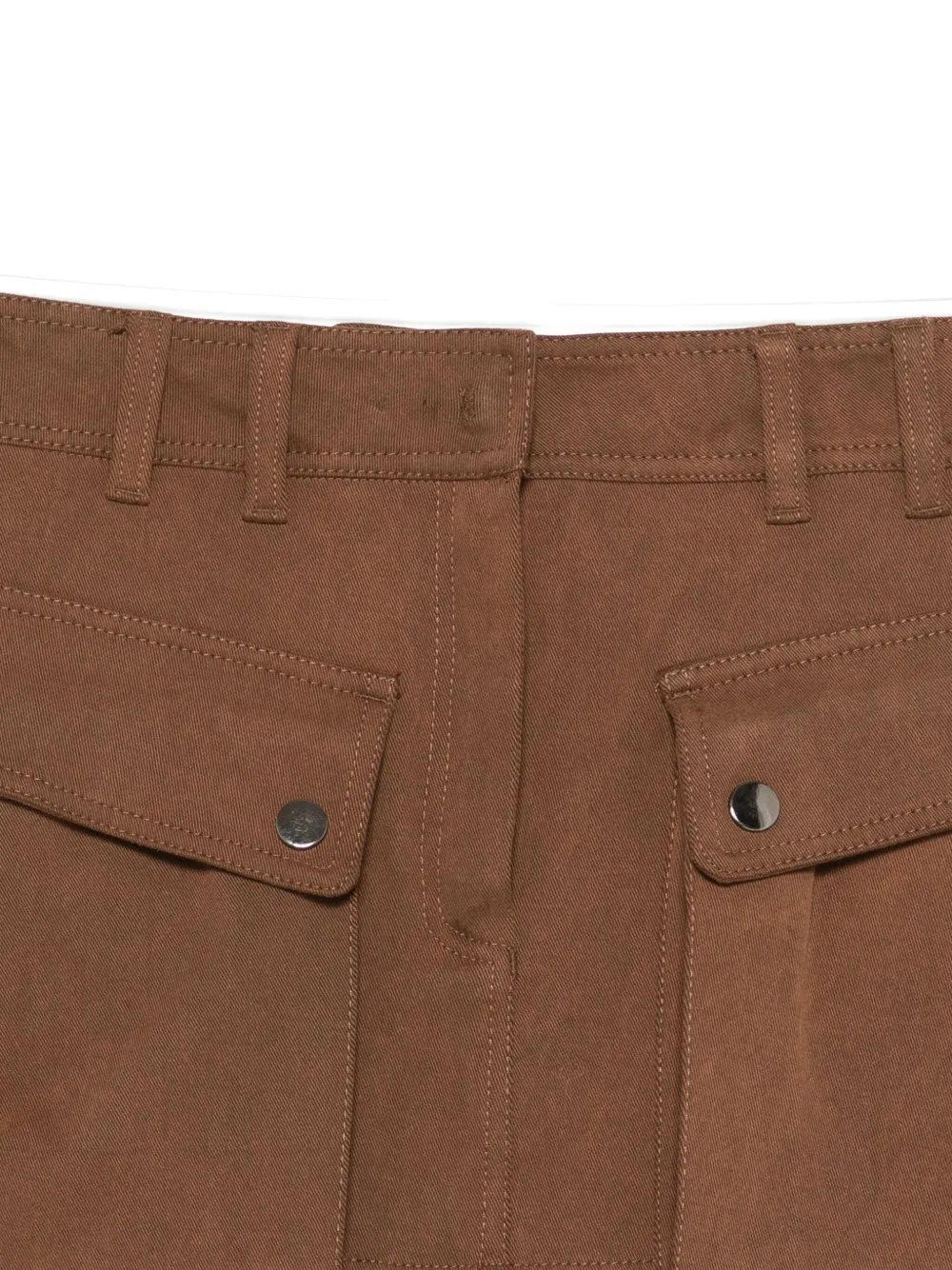 THE ANDAMANE Rok met zakdetail Bruin