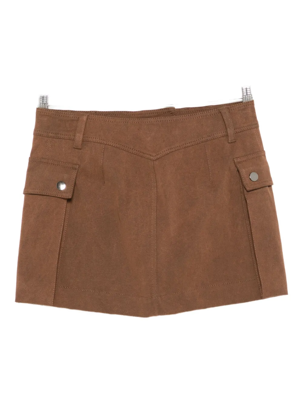 THE ANDAMANE Rok met zakdetail Bruin