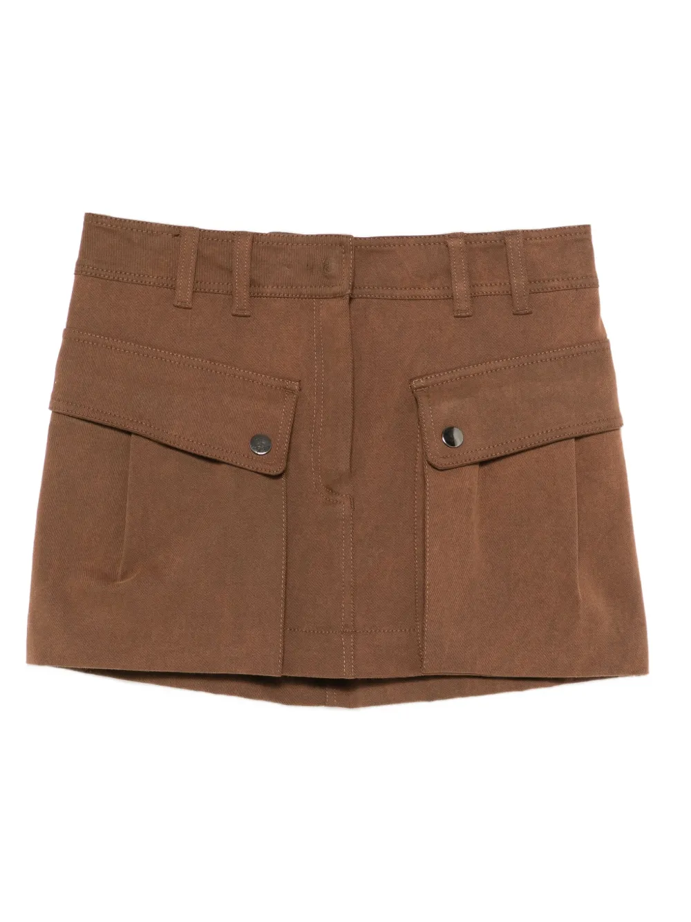 THE ANDAMANE Rok met zakdetail Bruin