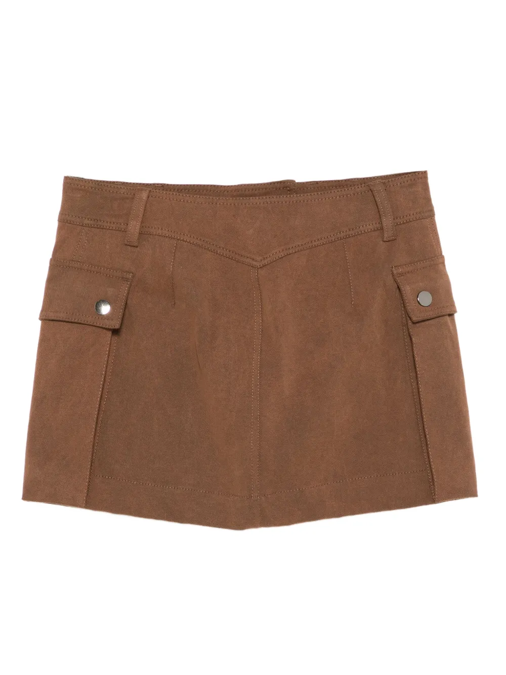 THE ANDAMANE Rok met zakdetail - Bruin