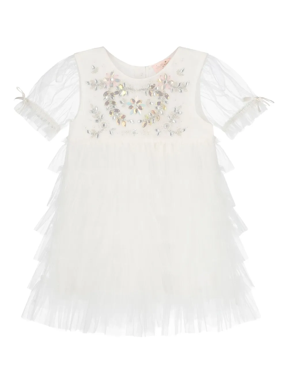 Tutu Du Monde Gelaagde tulen jurk Wit