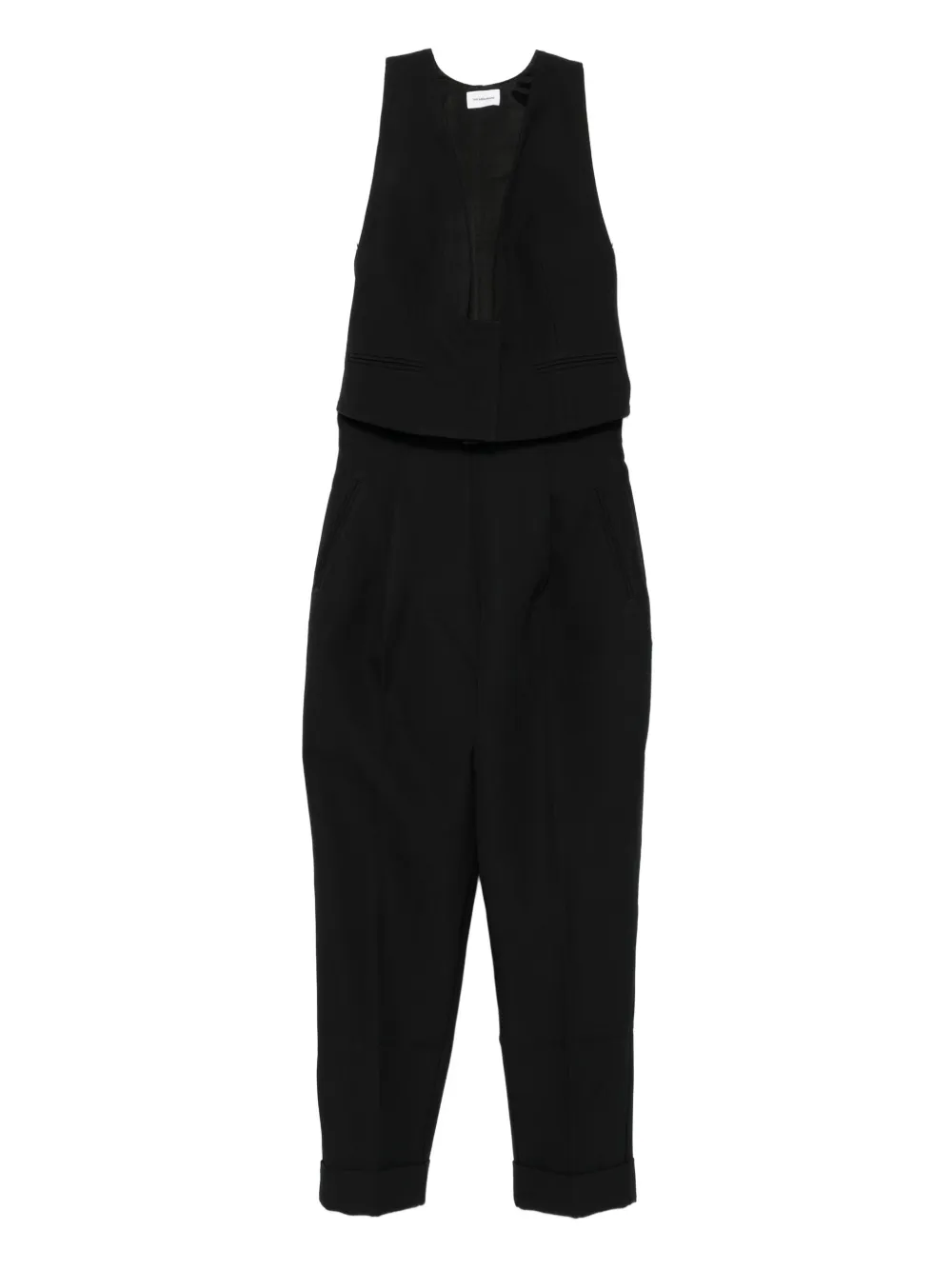 THE ANDAMANE Mouwloze jumpsuit Zwart