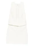 THE ANDAMANE layered sleeveless dress - White