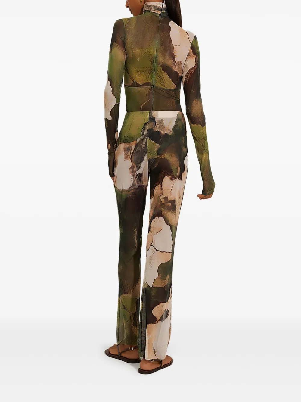 Lenny Niemeyer Calça com estampa camuflada | Calça Flare | Image 2