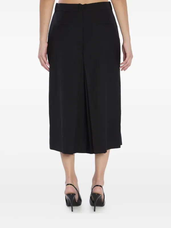 Saint Laurent ウールタックパンツ | ブラック | FARFETCH JP