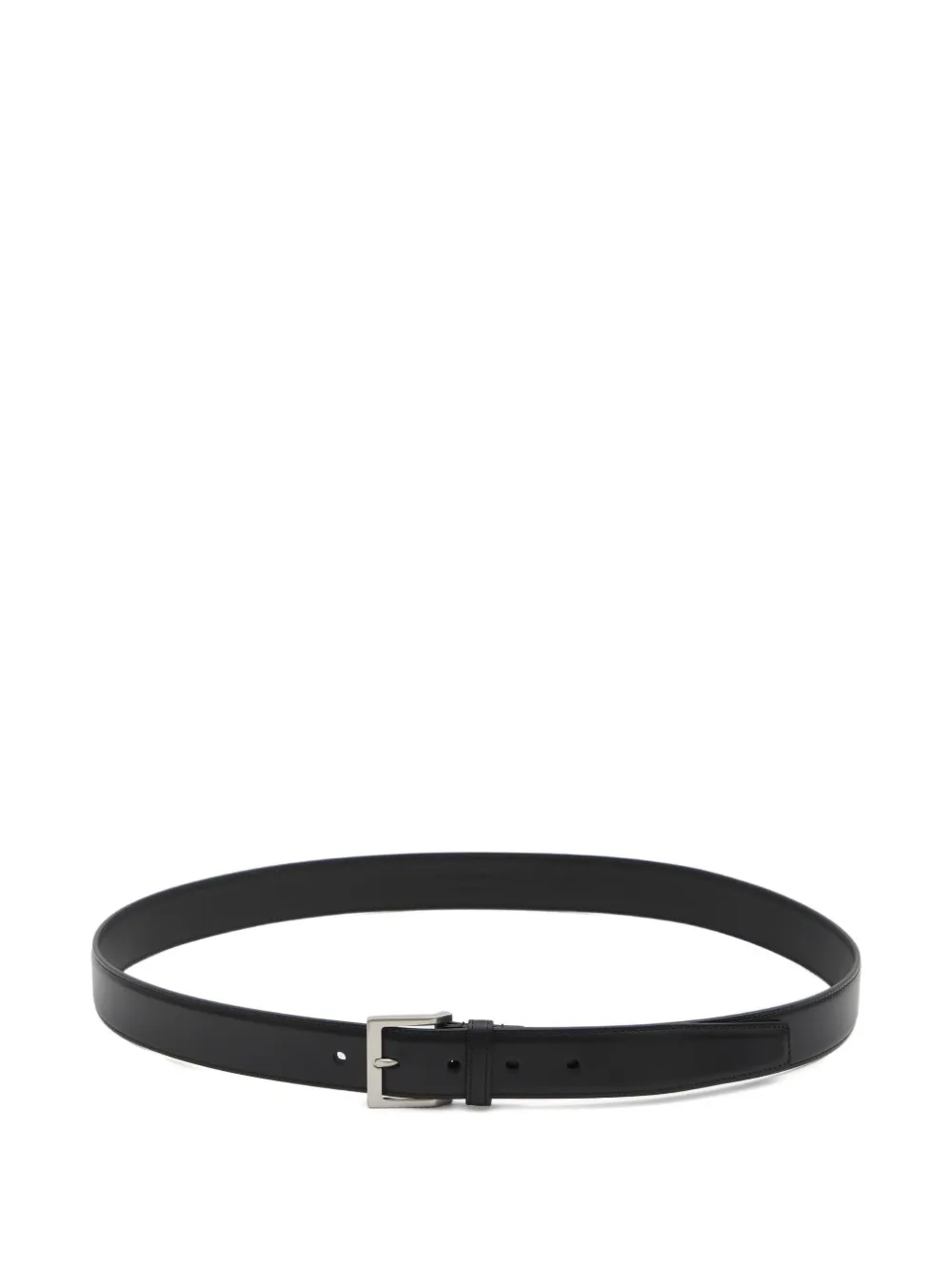 Saint Laurent square buckle leather belt Zwart
