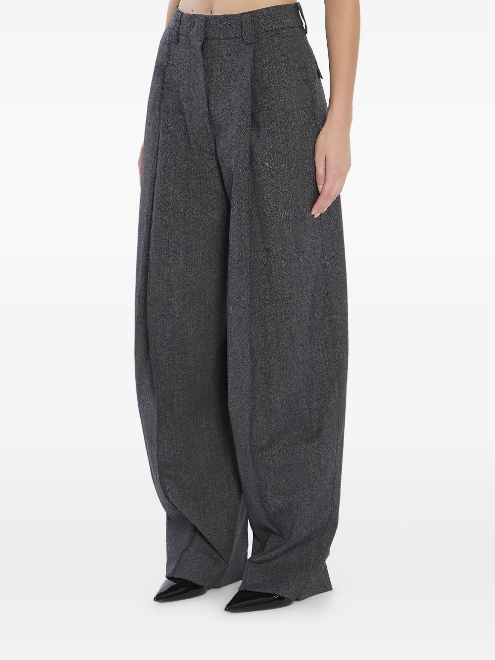 THELATEST pleated front trousers - Grijs